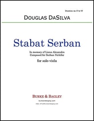 Stabat Serban for Solo Viola P.O.D. cover Thumbnail